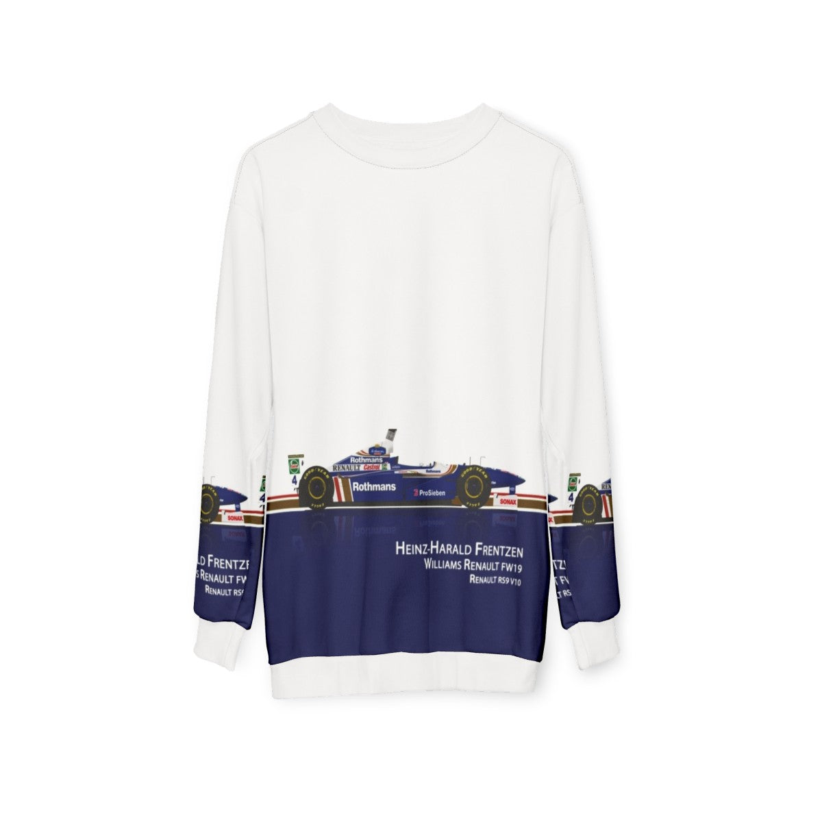 Heinz Harald Frentzen Williams FW19 Racing Sweatshirt - hanging