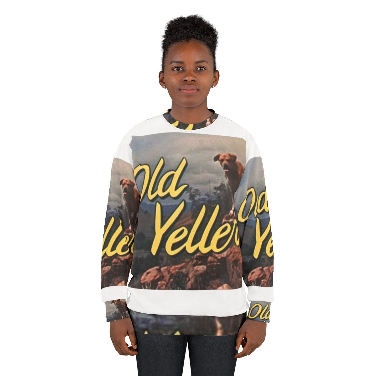 Old Yeller Sweatshirt with Filthy Frank Inspired Design - women