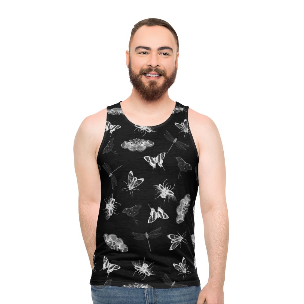 Entomologist Nightmares Unisex Tank Top with Bug Pattern Design - men