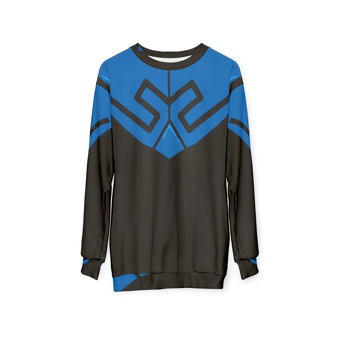 Blue Beetle Armor Superhero Sweatshirt - hanging