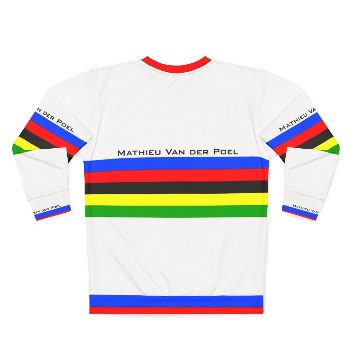 Mathieu Van Der Poel Cycling Champion Sweatshirt - Back