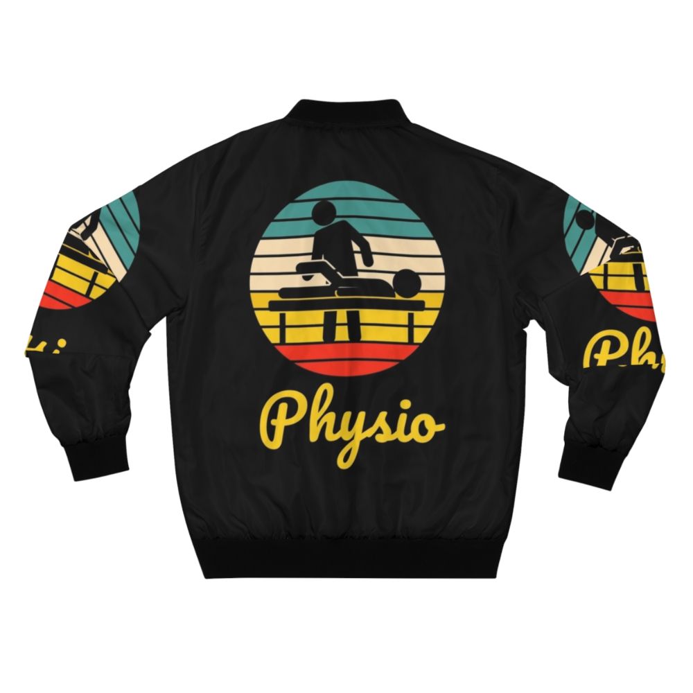 Vintage-inspired physiotherapist bomber jacket - Back