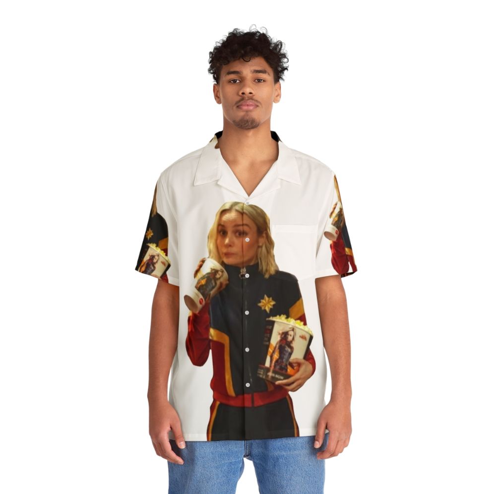 Brie Larson Captain Marvel Hawaiian Shirt - People Front