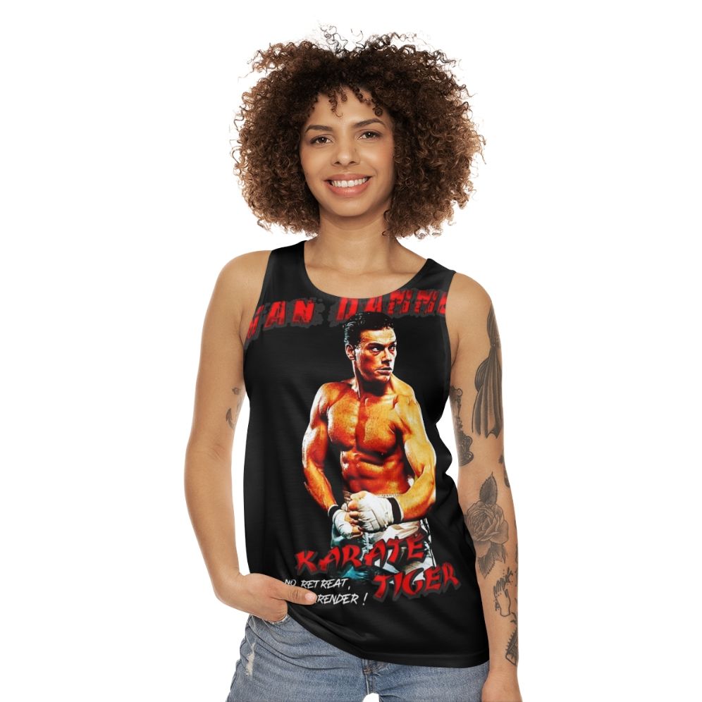 Jean-Claude Van Damme Karate Tiger Unisex Tank Top - women