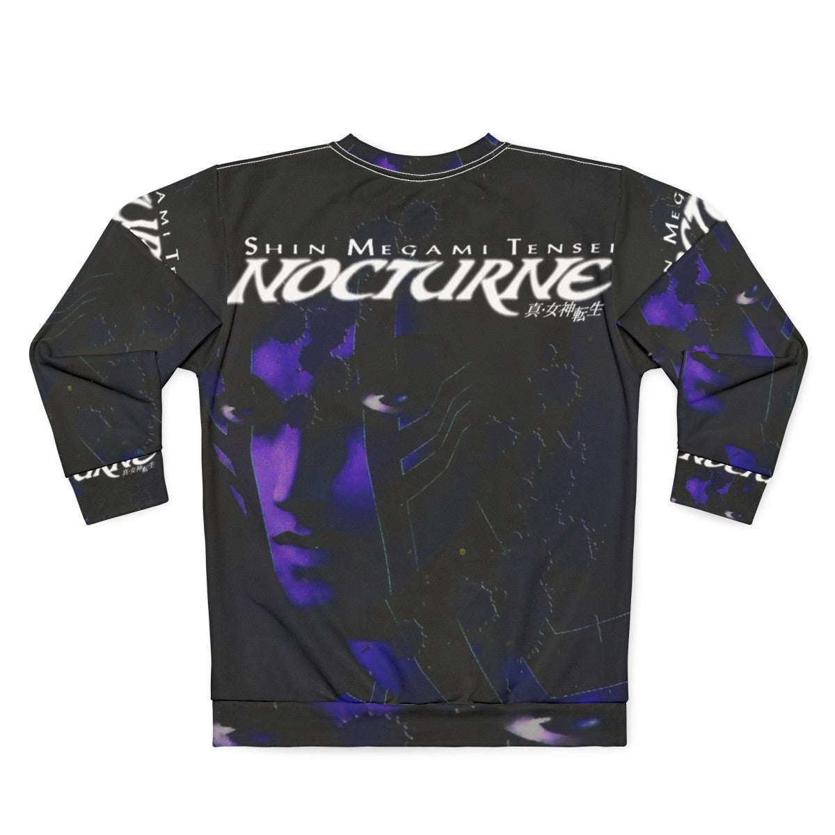 Nocturne Sweatshirt featuring Shin Megami Tensei Demifiend character - Back