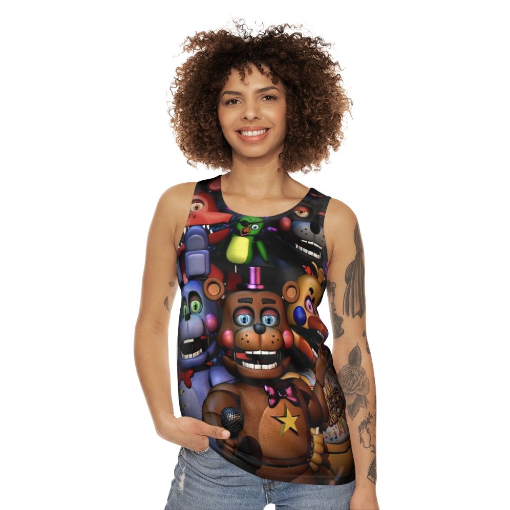 FNAF Security Breach Unisex Horror Gaming Tank Top - women