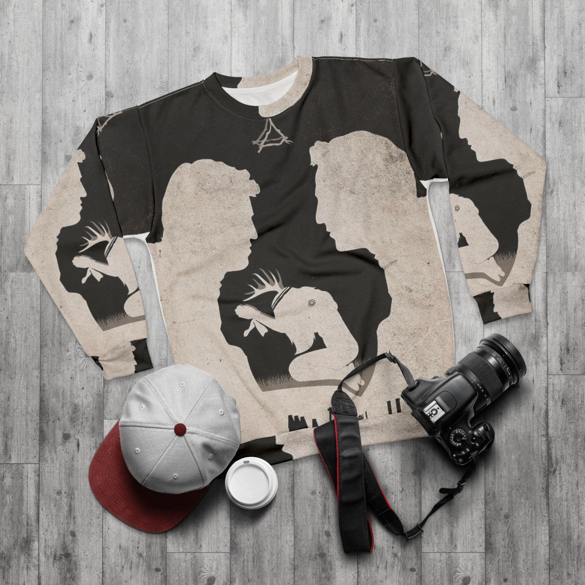 True Detective TV Show Rust Cohle Sweatshirt - flat lay