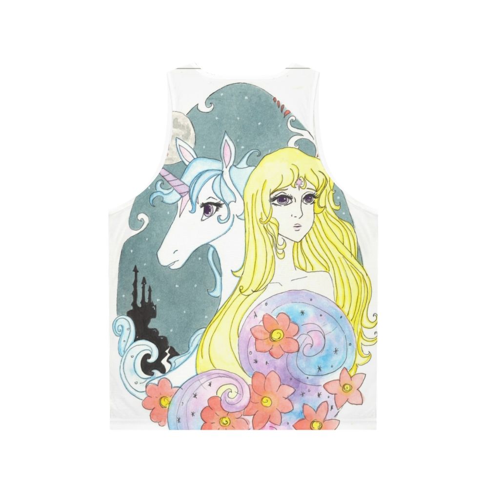 The Last Unicorn Unisex Tank Top with Iconic Fan Art Design - Back