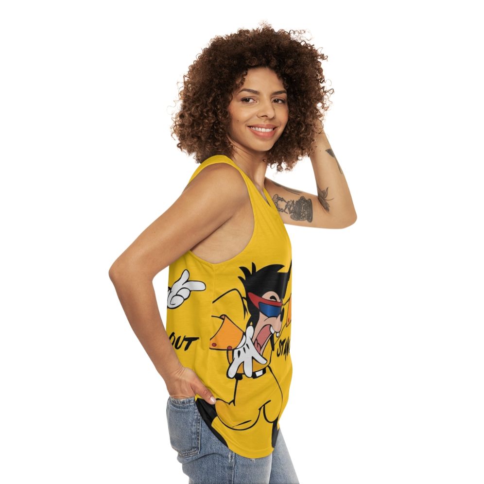 Retro 90s Unisex Stand Out Tank Top - women side