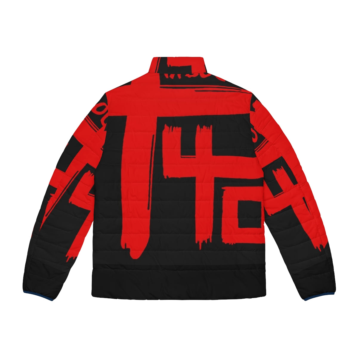 Indochine Logo Puffer Jacket for Music Fans - Back