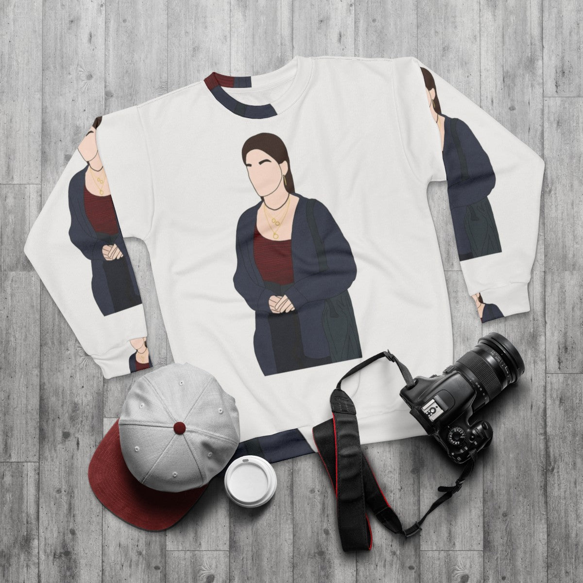 Sex Education Maeve Wiley Sweatshirt with Otis Milburn - Netflix TV Show Merchandise - flat lay