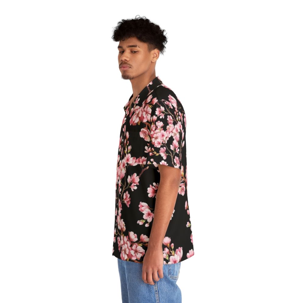 Cherry Blossom Floral Pattern Hawaiian Shirt - People Left