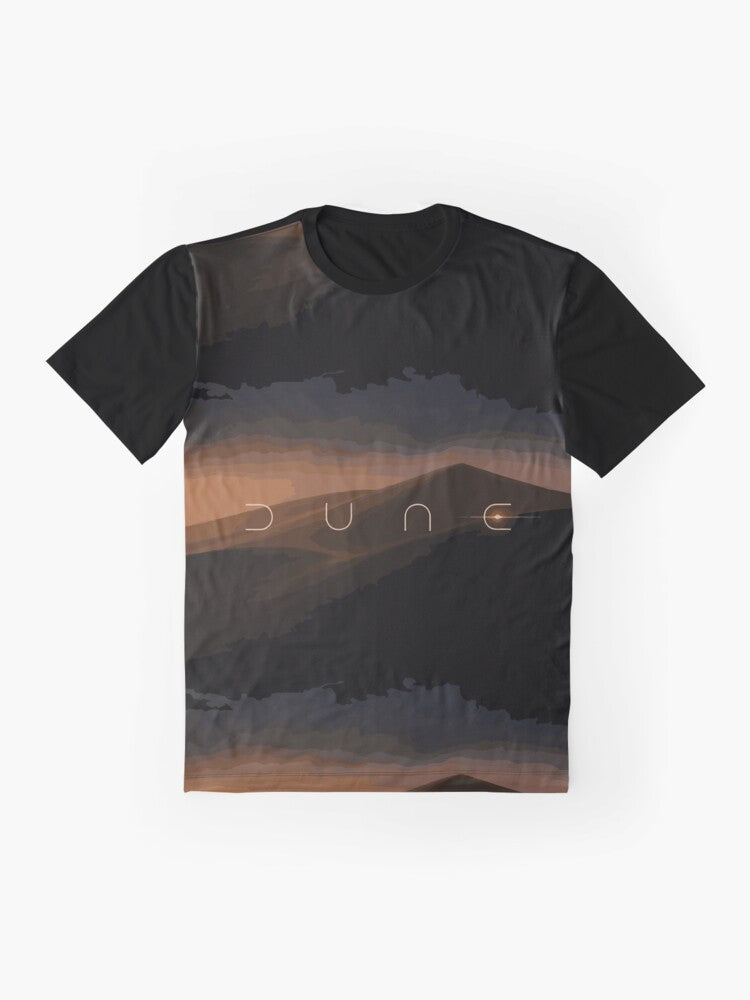 Dune Landscape Graphic T-Shirt featuring a desert landscape from the movie Dune - Flat lay