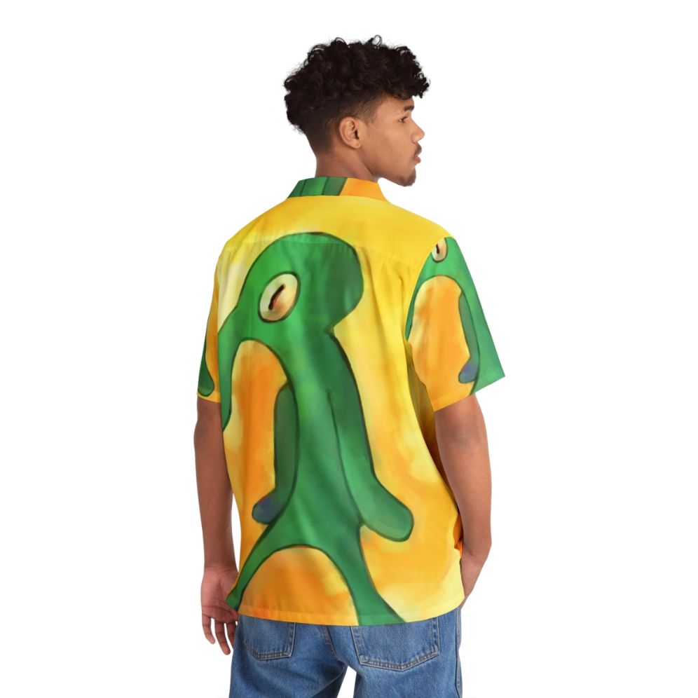 Bold and Brash Spongebob Cartoon Inspired Hawaiian Shirt - People Back