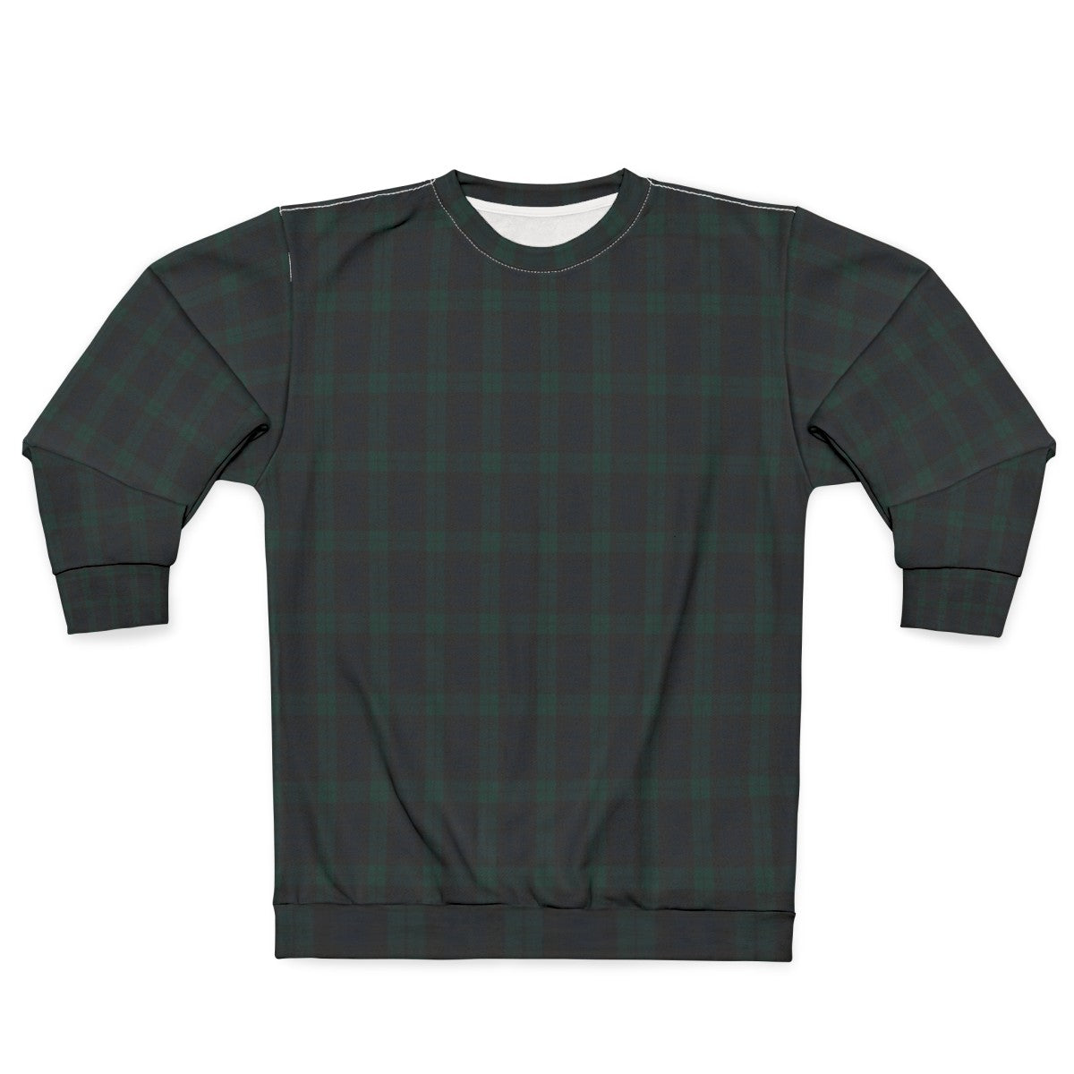 Green and Blue Tartan Plaid Autumn Sweatshirt