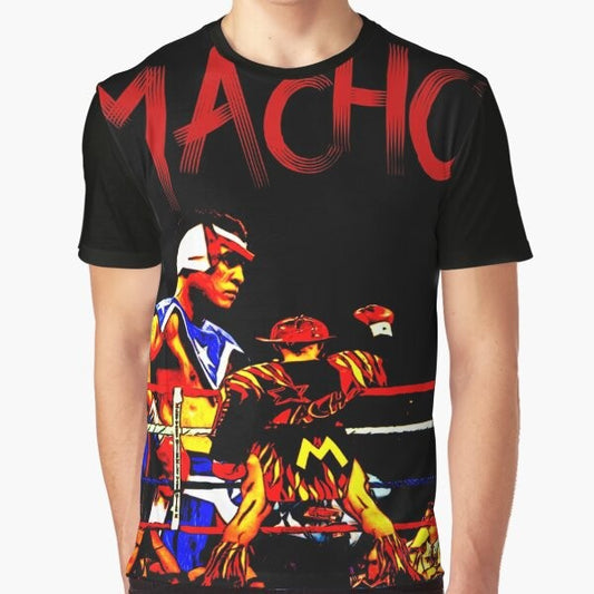 "Hector 'Macho' Camacho graphic t-shirt featuring a portrait of the legendary Puerto Rican boxer"