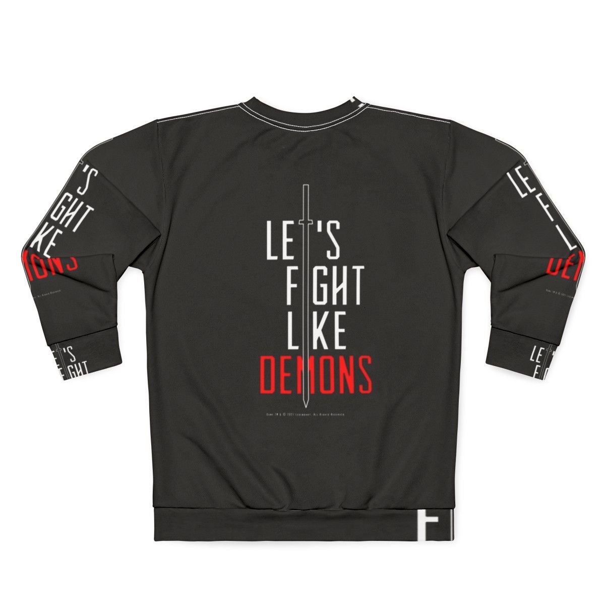 Dune "Fight Like Demons" White Sweatshirt - Back