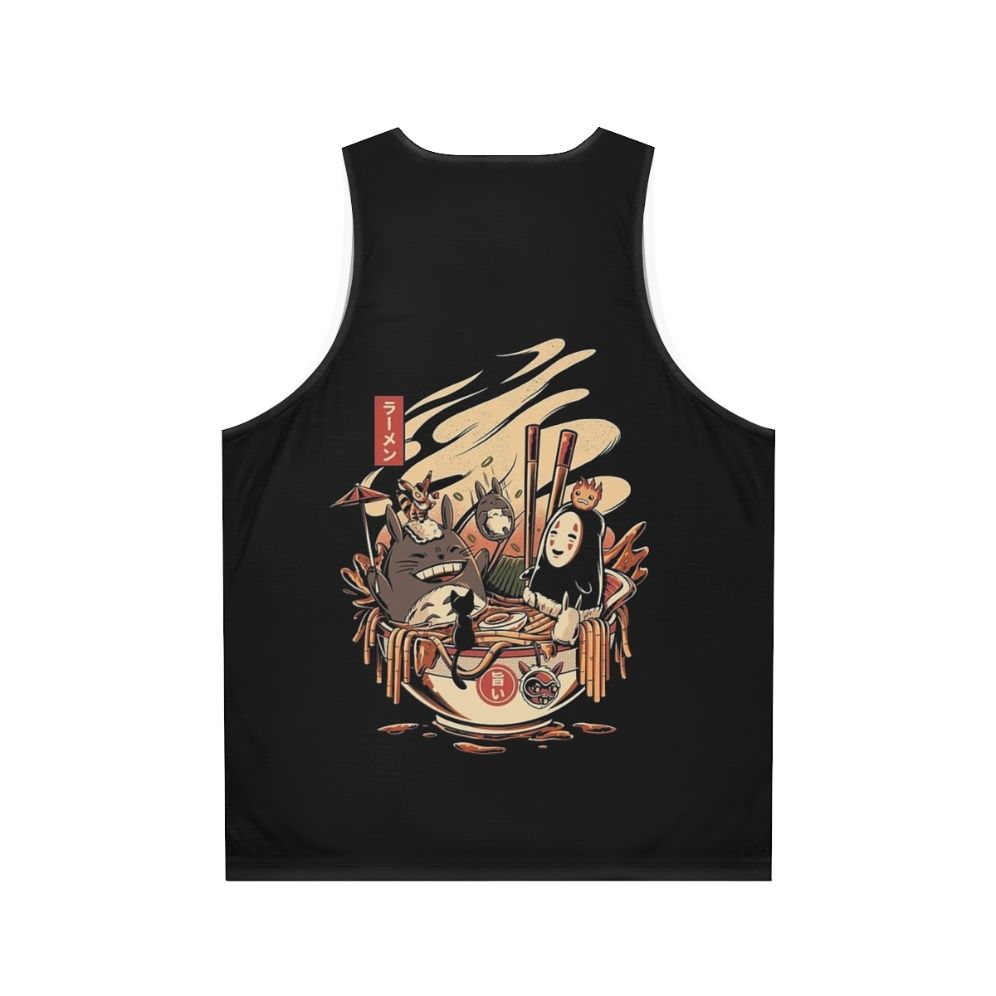 Ramen noodle unisex anime tank top - Back