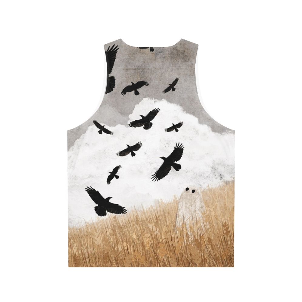 Vintage Crows Unisex Tank Top - Back