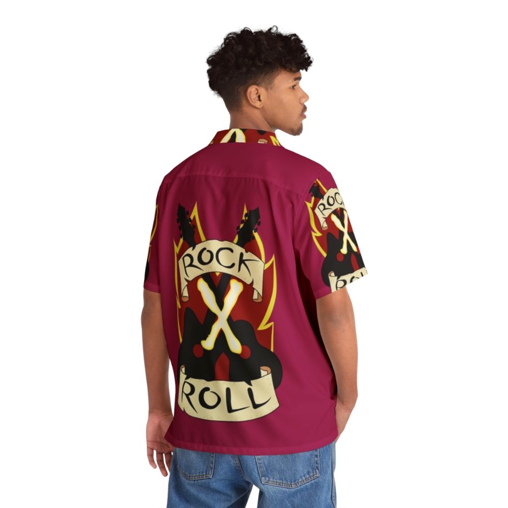 Rock N Roll Gambit Hawaiian Shirt - People Back