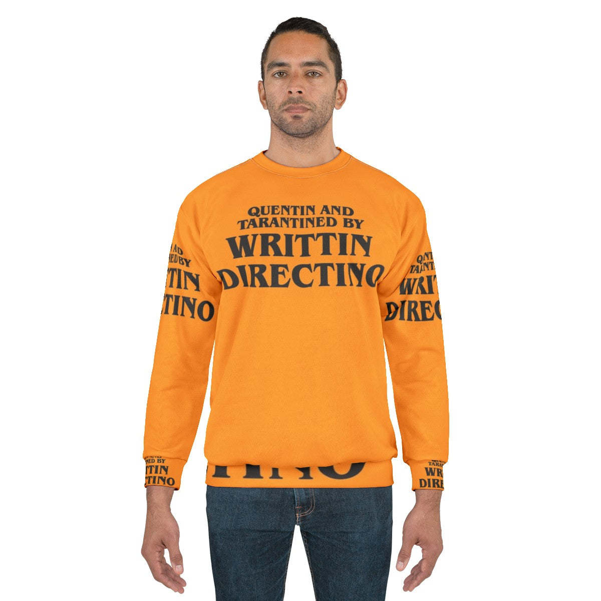 Quentin Tarantino Director Sweatshirt with Pulp Fiction Theme - men