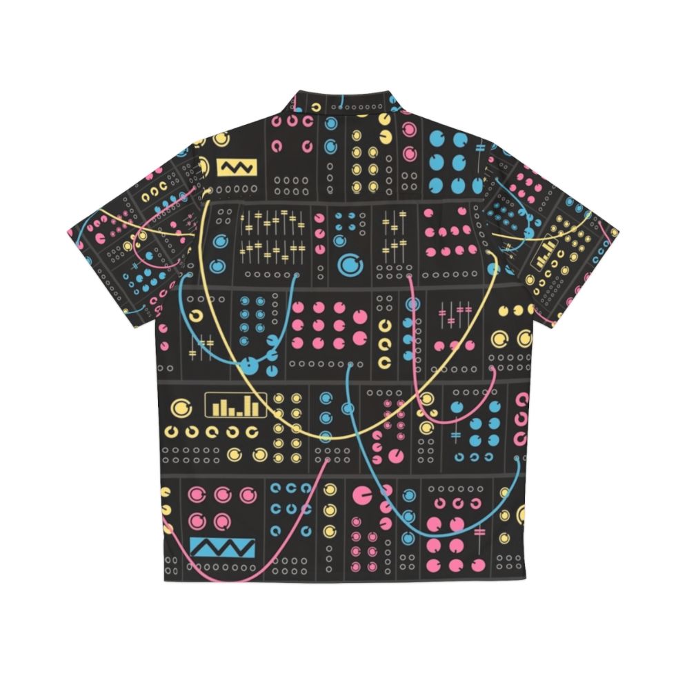 Modular Synthesizer Hawaiian Shirt - Back