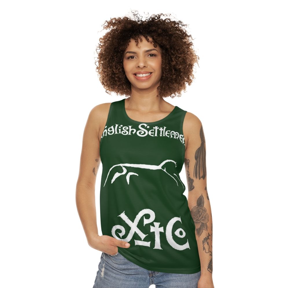 XTC English Settlement 80s Band Unisex Tank Top - women