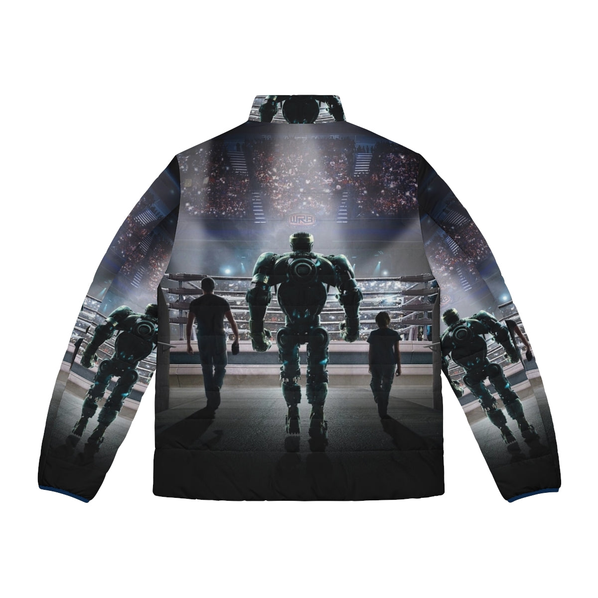 Man wearing a Real Steel movie-inspired puffer jacket - Back