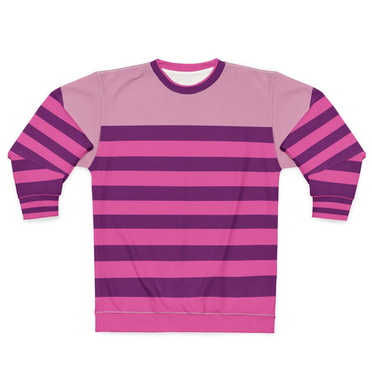 Cheshire Cat Inspired Horizontal Striped Sweatshirt