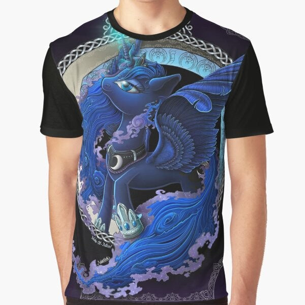 Graphic t-shirt featuring Princess Luna from My Little Pony: Friendship is Magic