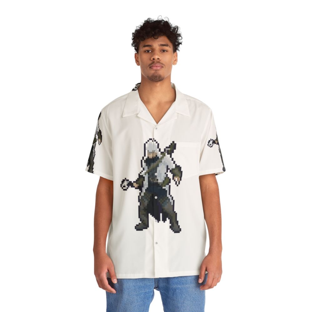 Assassins Creed Connor Retro Pixel Art Hawaiian Shirt - Lifestyle