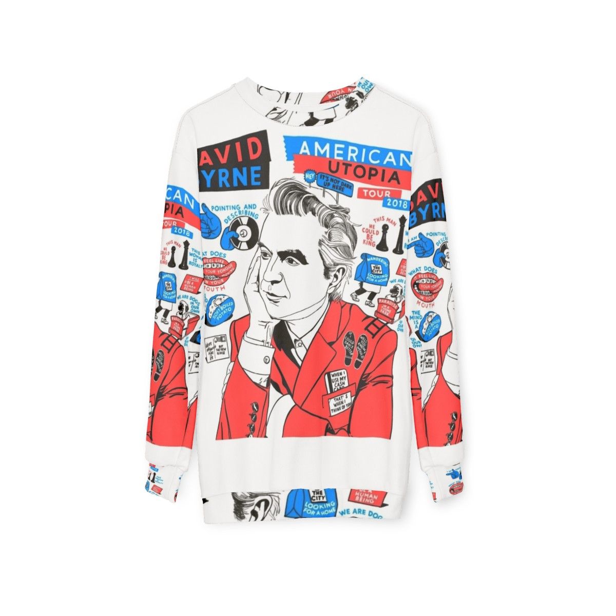 American Utopia 2018 David Byrne Sweatshirt - hanging