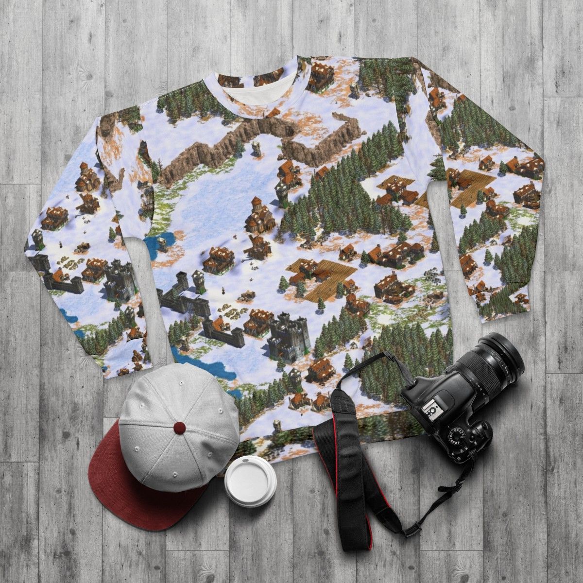 Vintage Age Of Empires Gaming Sweatshirt - flat lay