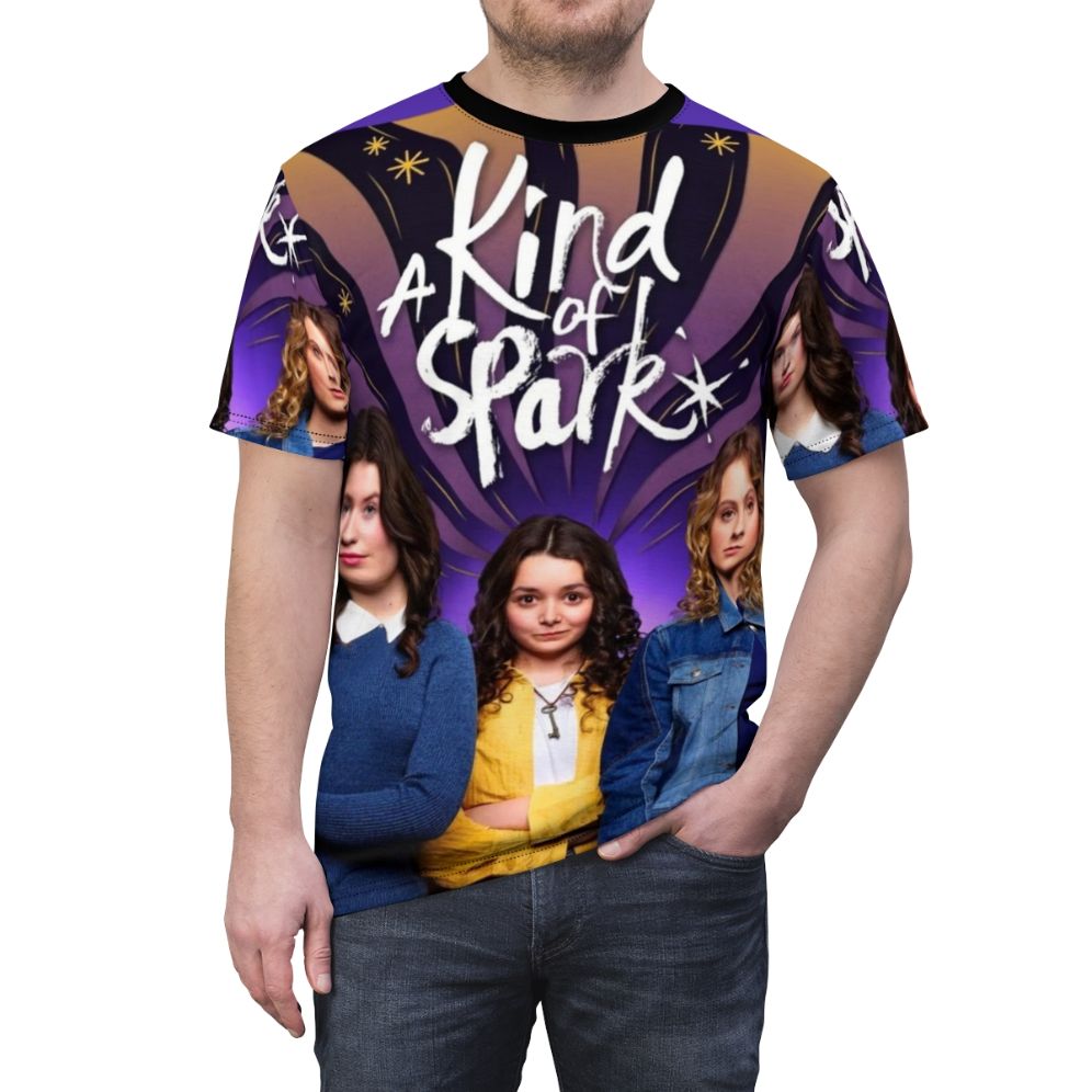 A Kind of Spark-inspired T-shirt featuring the Darrow sisters - men front