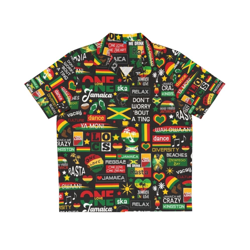 Jamaican One Love Reggae Pattern Hawaiian Shirt