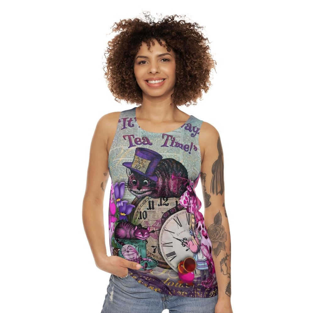 Vintage Alice in Wonderland Unisex Tank Top - women