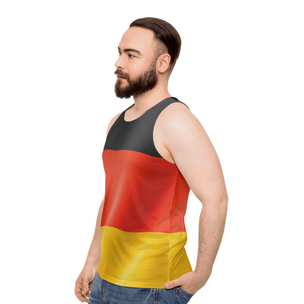 German Flag Unisex Tank Top - men side