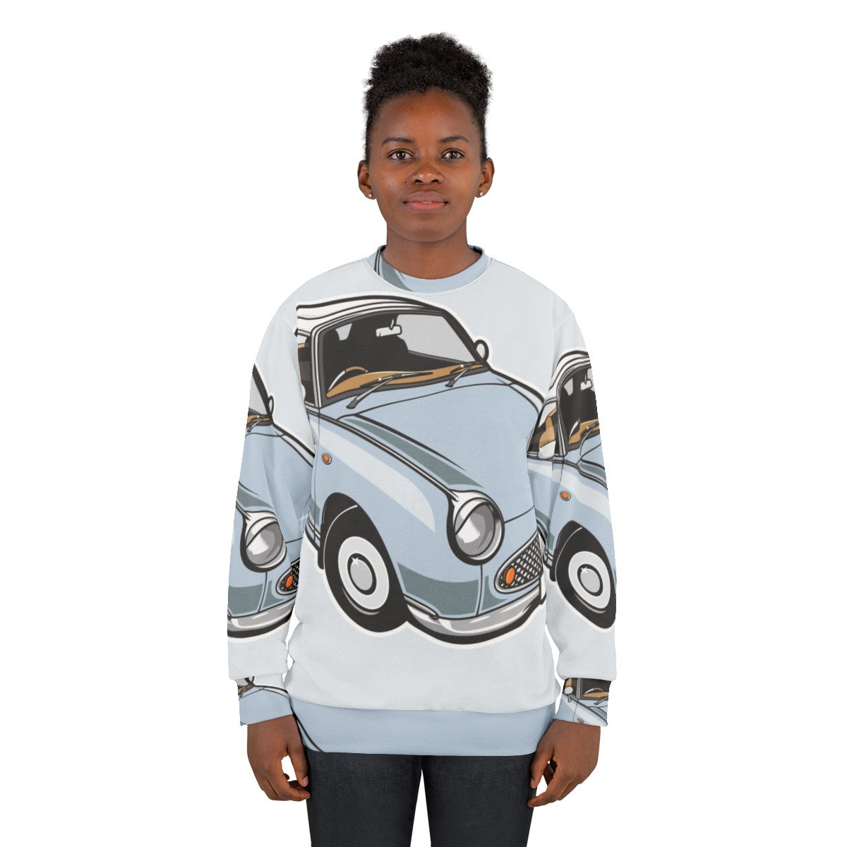 Nissan Figaro Pale Aqua Sweatshirt - women