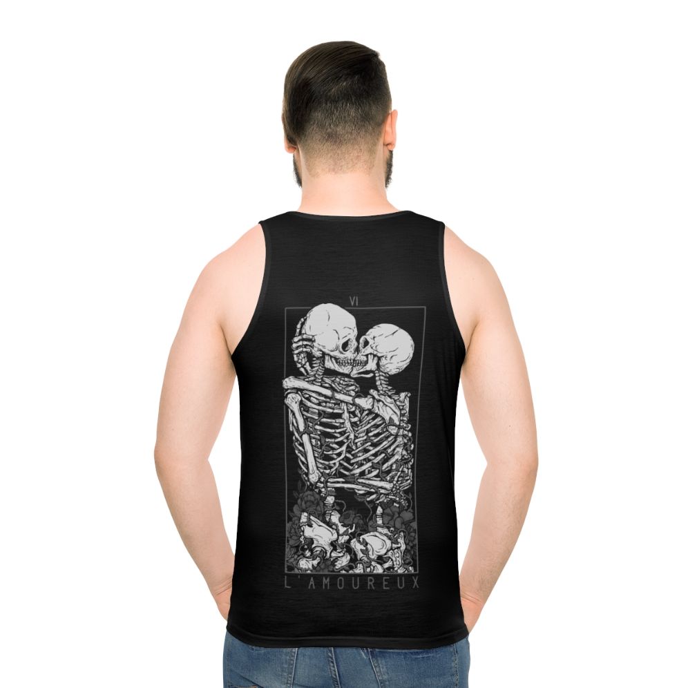 Lovers Unisex Gothic Tank Top - men back