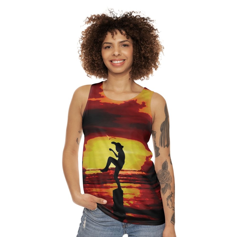 Karate Kid Crane Kick Unisex Tank Top - women