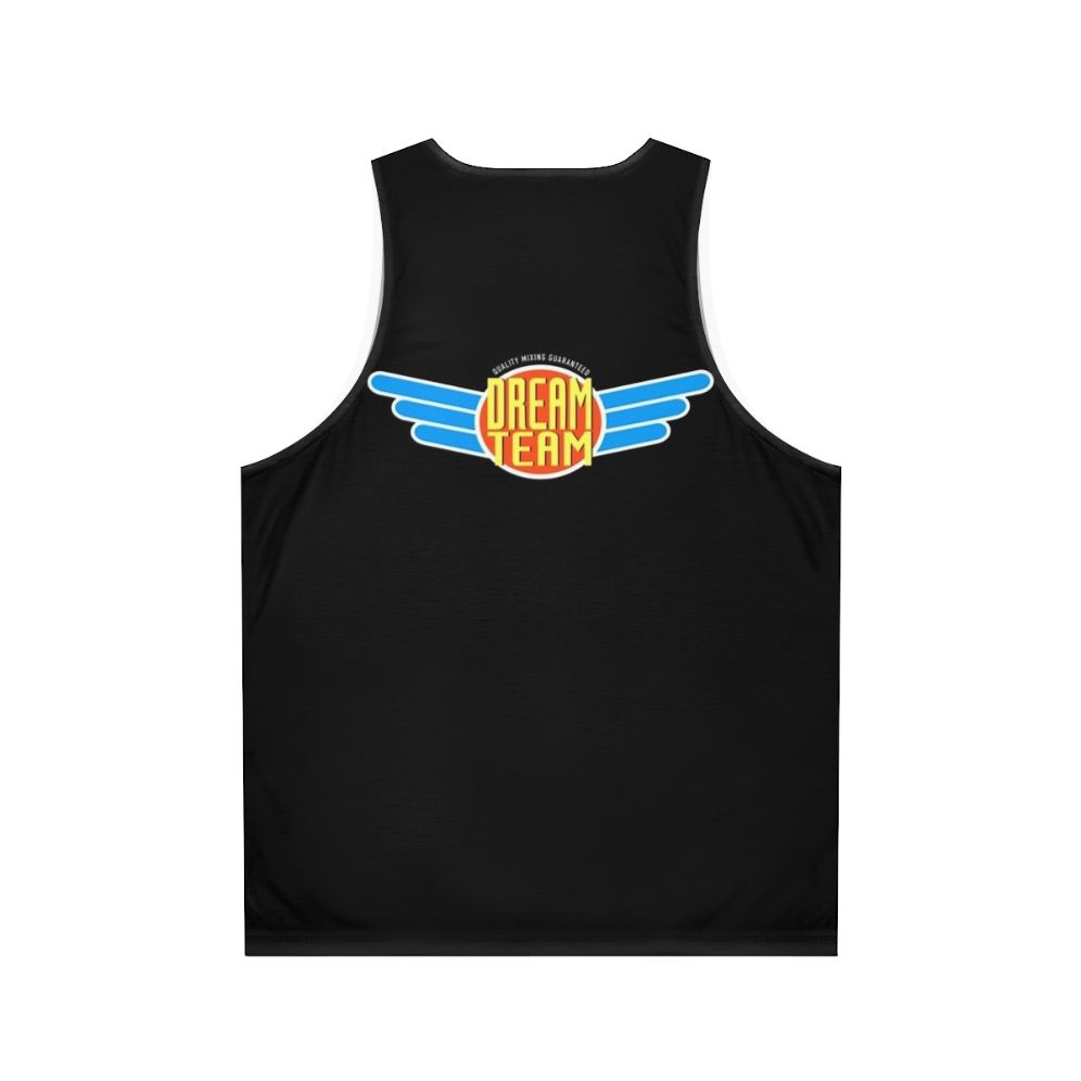 Retro music unisex tank top - Back