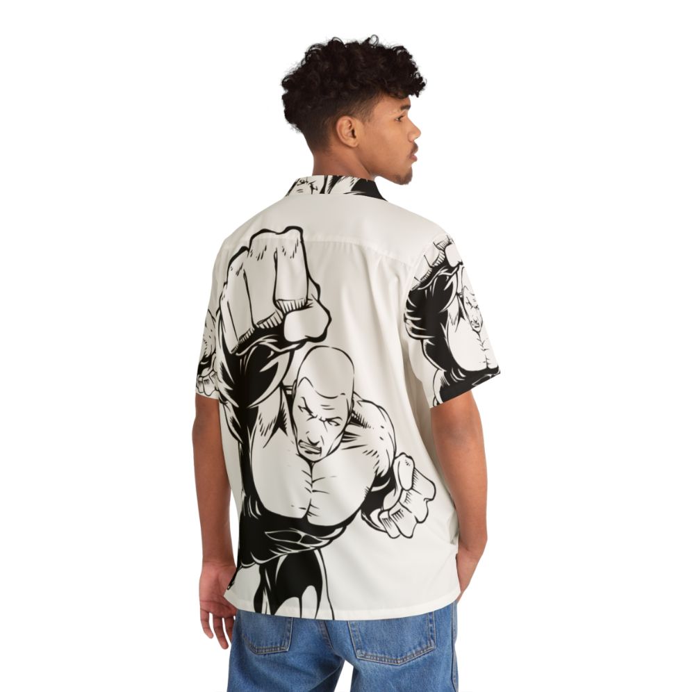 Superhero Hawaiian Shirt 5 - Tropical Superhero Print Casual Wear - People Back