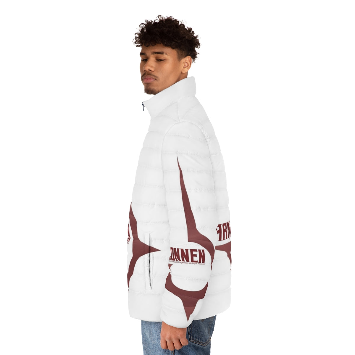 Scarlet House Harkonnen Dune 2020 Puffer Jacket featuring a bold and stylish design - men side left