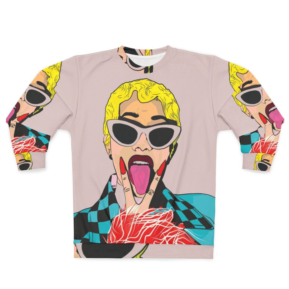 Cardi B Sweatshirt featuring hip hop inspired graphics