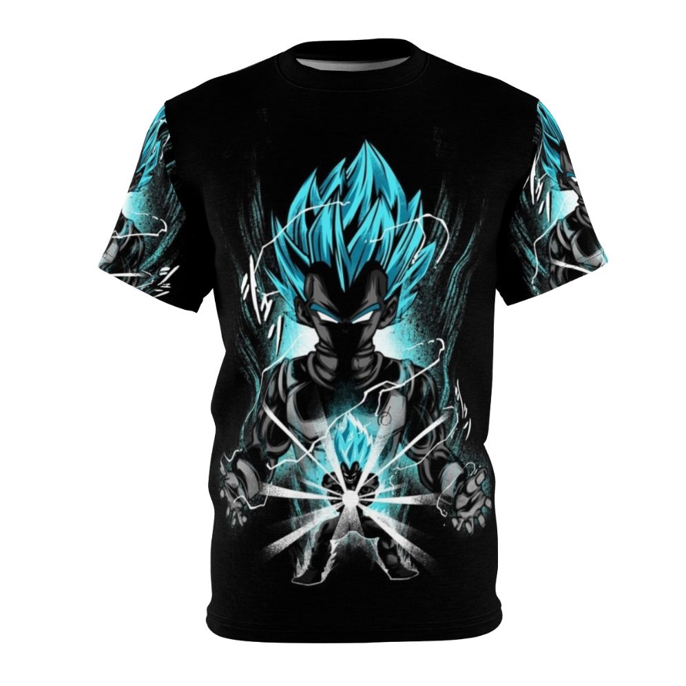 Legendary Prince Blue Superhero Anime T-shirt Design