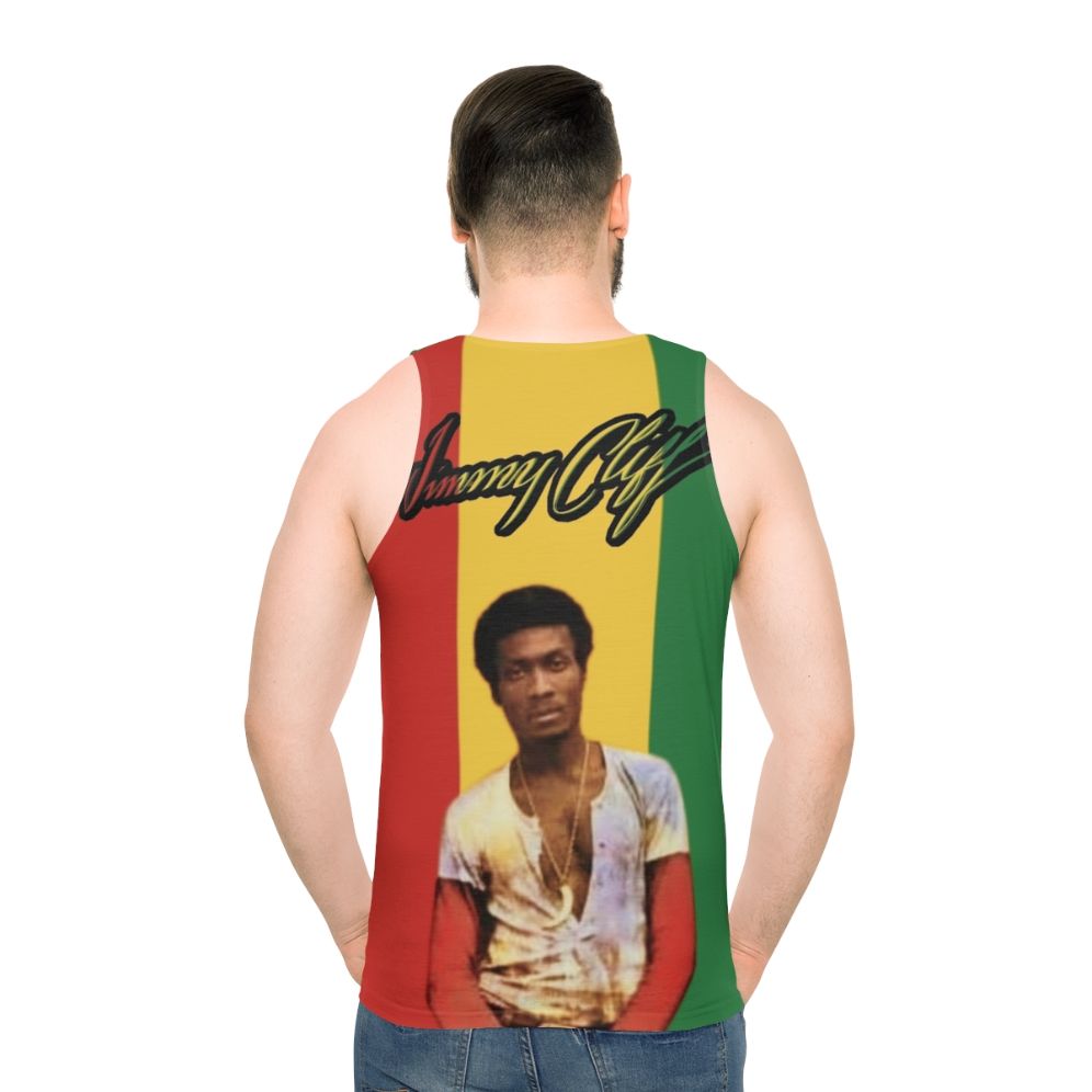 Jimmy Cliff Unisex Reggae Tank Top - men back