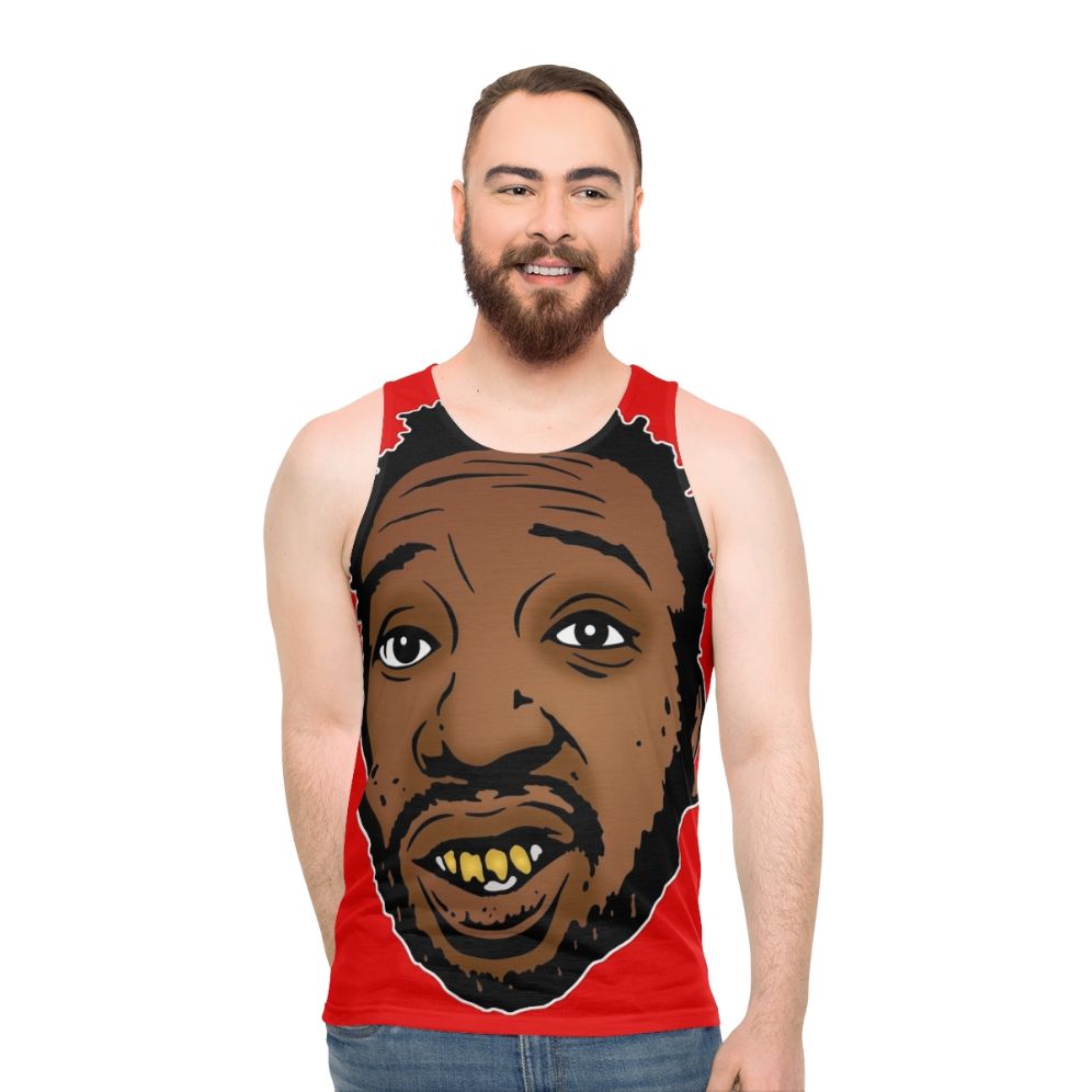 Retro unisex tank top with hip hop inspired design - men