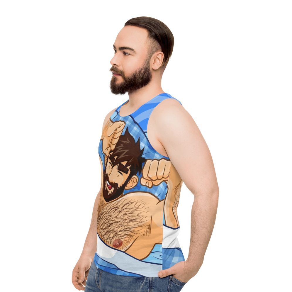 Adam Likes Bedtime Unisex Tank Top for Gay Bears - men side