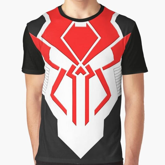 Marvel Spider-Man T-Shirt featuring Peter Parker and Death's Head character from the comics