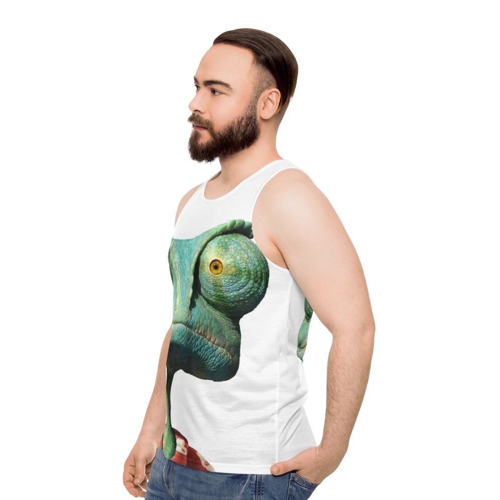 Rango Unisex Cartoon Movie Chameleon Tank Top - men side